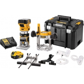 More about DeWALT DCW604P2 Akku Kombifräse Oberfräse Kantenfräse bürstenlos 18V - 2 x 5Ah TStak-Box