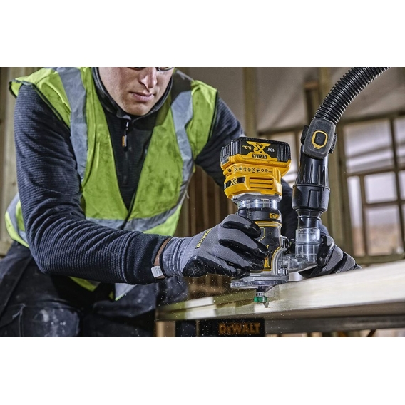 DeWALT DCW604P2 Akku Kombifräse Oberfräse Kantenfräse bürstenlos 18V - 2 x 5Ah TStak-Box