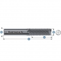 VHM Frässtift Fräser mit Stirnverzahnung für Kunststoffe GFK CFK MMC Carbon   Ø＝8 / l2＝25 / d2＝8 / l1＝63mm