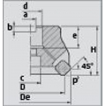 Elmag Planfräser 45° DM 50mm, 17251