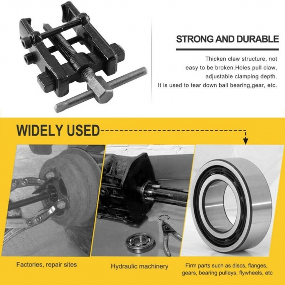 4tlg Lagerabzieher Innen & Außen Kugellager Abzieher 35 - 90 mm Ausdrücker Innenabzieher Innenlager Innenauszieher Außenabzieher
