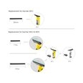 Ersatz Fensterreinigungsklingen fuer Fenster Vac 2 Stk. 280mm Rakel Gummi Zubehoer Nachfuellung Ersatz fuer Karcher WV2 WV5