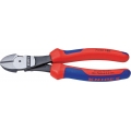 Knipex 740-2200 Kraft-Seitenschn.200mm Mehrkompent-Hüllen, rot/blau/silber-grau