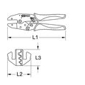 KS TOOLS Crimpzange für Steckhülsen Ø 2,5-10mm²