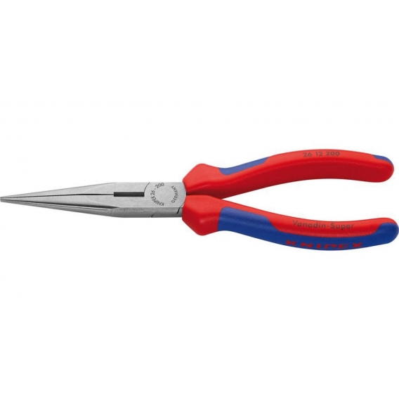 Knipex KNIPEX Flachrundzange mit Schneide 26 12 200 SB