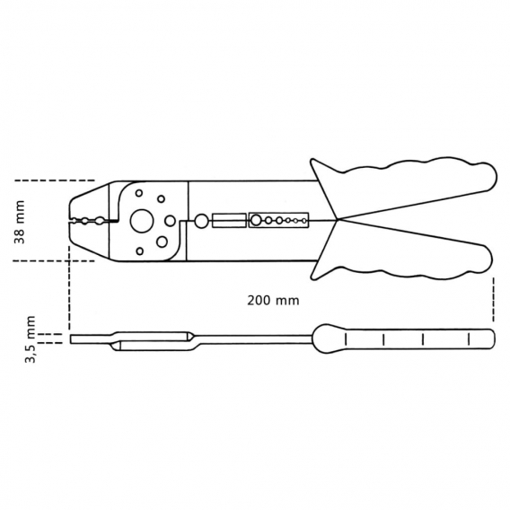 Beta Tools Crimpzange 1602 Stahl 016020001