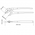 Beta Tools Wasserpumpenzange 1048 250 mm 010480015