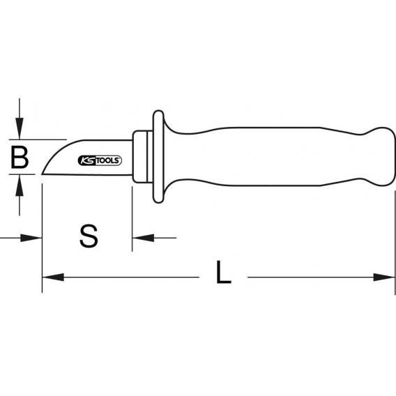 KS Tools Isoliertes Kabelmesser,210mm, 117.1295