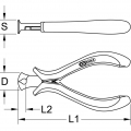 KS TOOLS ESD Mini-Vornschneider, 120mm