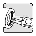 Sicherungsringzange J 3 f.Bohrungen D.40-100mm pol.PROMAT