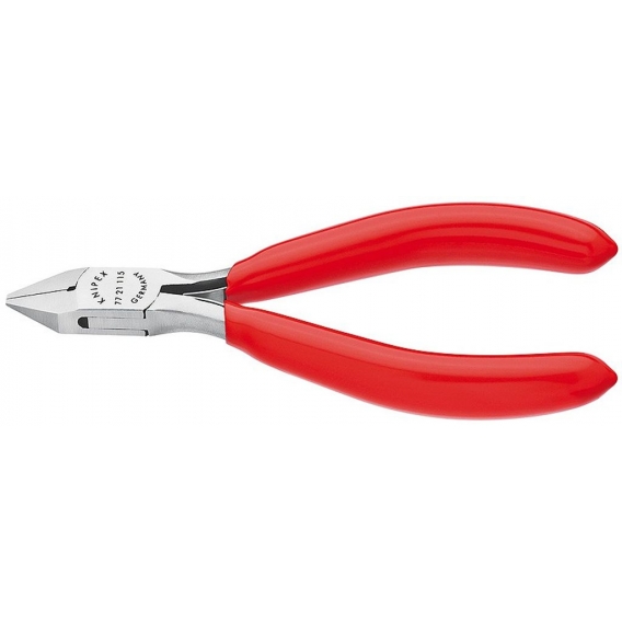 KNIPEX Elektron.Seitenschneider L.115mm spitz 60HRc m.Feder m.Ku.-Hüllen