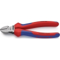 Knipex 700-2180 Seitenschneider 180mm Griffe starkwandig 2farb., rot/blau/silber-grau