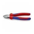 Knipex 700-2180 Seitenschneider 180mm Griffe starkwandig 2farb., rot/blau/silber-grau