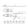 BGS 478 Sprengring-Zangensatz, extra large