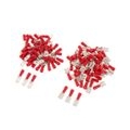 100 Stück / Kit Crimp-Anschlussklemme Farbe rot