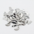 100 Stück Ribbon Crimp End Clips Farbe Silber