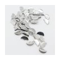 100 Stück Ribbon Crimp End Clips Farbe Silber