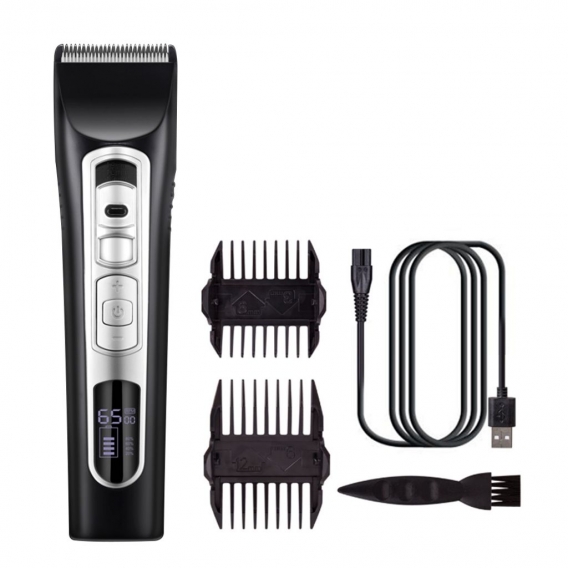 Elektrischer Haarschneider Clipper Self-Cut-Haarschneide-Kit USB-Aufladung Slicked-Back-Haarschneider für erwachsene Kinder Salo