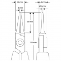 WETEC PRO Rundzange, glatt 3543 (3543 Electroniczange Elektronikzange)