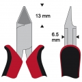 WETEC PRO Seitenschneider, abgeflachter Kopf, Typ mit kleiner Wate 2074-110