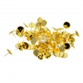 100 Stück Bolzenohrring Blank Einstellungen Farbe Goldene 12mm