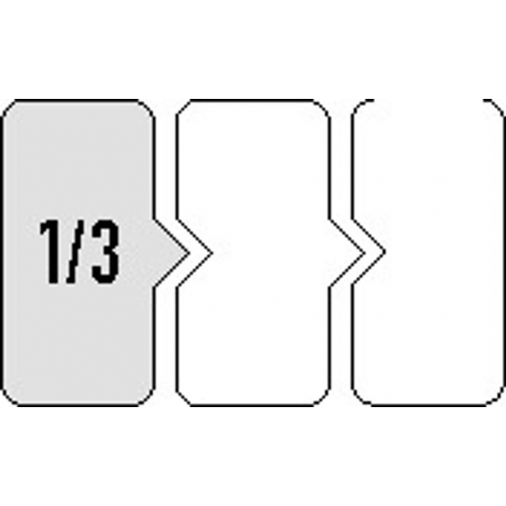 Werkzeugmodul Leereinlage 1/3- Modul Leereinlage f.Sicherungsringzange KNIPEX