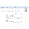 Unior Zange für Sicherungsringe innen gebogen 140mm 8-13mm 538PLUS 1DP