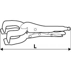 More about Topex Griff / Schweißzange 255mm 0-60 ra