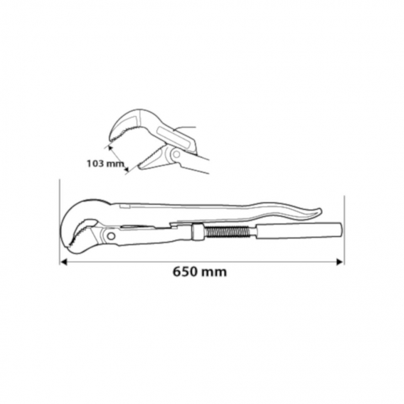 Neo Rohrschlüssel 650mm 103/3