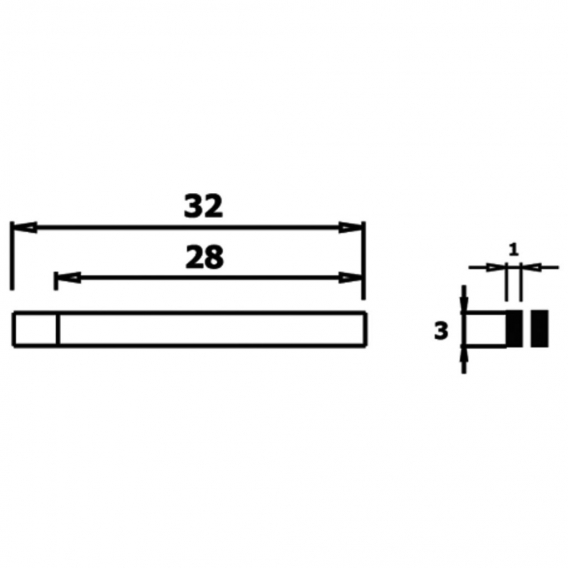 WETEC ECO Mini-Flachzange, lang, Greifflächen glatt, 3,0 mm, ESD-Griffe PN2008-SD