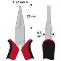 WETEC PRO Flachzange, Greifflächen geriffelt, Protec 1176-120SJ (1176-120)