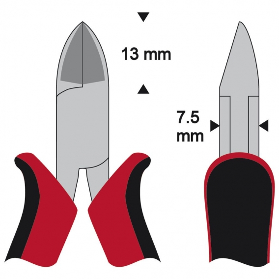 WETEC PRO Seitenschneider, ovaler Kopf, Typ mit Wate 2061-110 (2061-110)