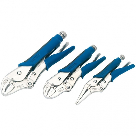 Draper Tools Gripzangen-Set 3-tlg. Blau 88293