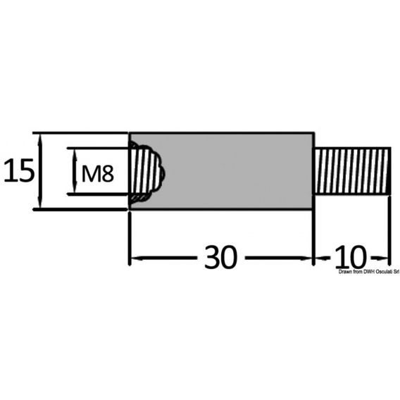 Osculati Anodo Volvo M/f Da 7/16"