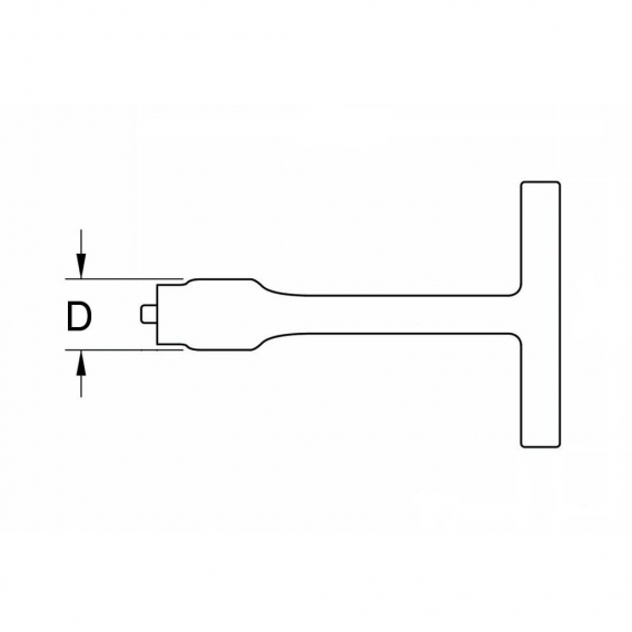 FÖRCH T-Griff Drehmomentbegrenzer 3/8” 2-fach Isol.10 | 3/8T-GRIFF DREHMOM.12NM 1000V