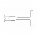 FÖRCH T-Griff Drehmomentbegrenzer 3/8” 2-fach Isol.10 | 3/8T-GRIFF DREHMOM.12NM 1000V