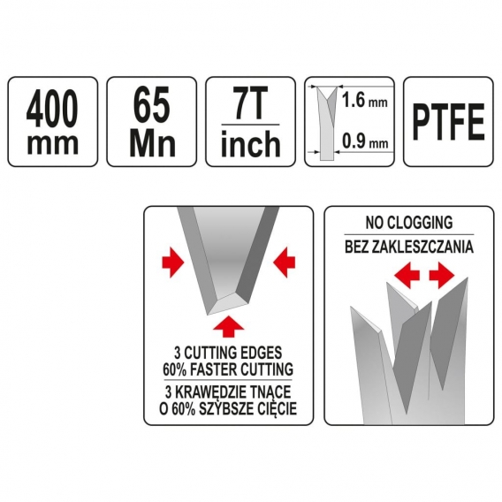 YATO Holzsäge PTFE 400 mm