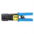 Tragbares RJ45 Crimpwerkzeug Crimper Ethernet Kabel Abisolierzange Blau