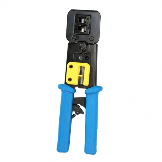 Tragbares RJ45 Crimpwerkzeug Crimper Ethernet Kabel Abisolierzange Blau