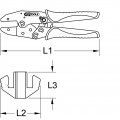 KS Tools Crimpzange f.Westernstecker,AWG22-24,RJ22, 115.1460