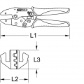 KS TOOLS Crimpzange für Solar-Kupplungsstecker MC 3
