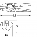 KS Tools Crimpzange f.Koaxialstecker,RG58,RG59,RG62, 115.1445