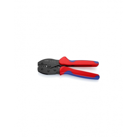 Knipex Crimp-Hebelzange Länge 220mm für unisolierte, offene Steckverbinder 0,1 - 2,5 - 97 52 34 SB