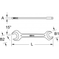 KS Tools Doppelmaul-Kraftschlüssel,27x30mm, 517.1426