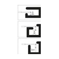 BGS technic Doppelgelenk-Ratschenring-Maulschlüssel | abwinkelbar | SW 10 mm