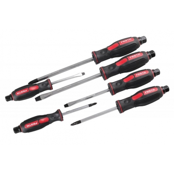 Stroke screwdriver CrV 5,6,8mm,PH 1,2,3