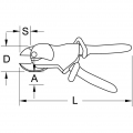 FÖRCH Einhand-Ratschenkabelschere, 2-fach Isoli. 1.0 | EINH-RATSCH-KAB.SCH.310MM1000V