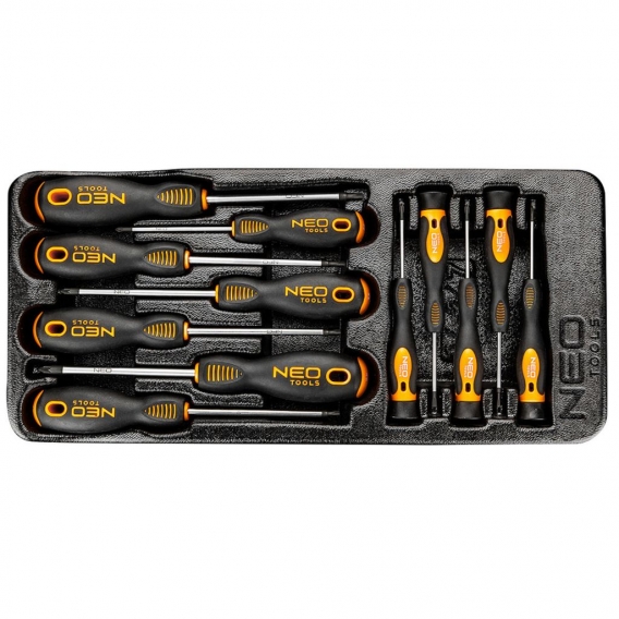 Neo-Schraubendreher-Set 12 Stück pz-torx, Präzisionsserie, Schublade einsetzen, pz0