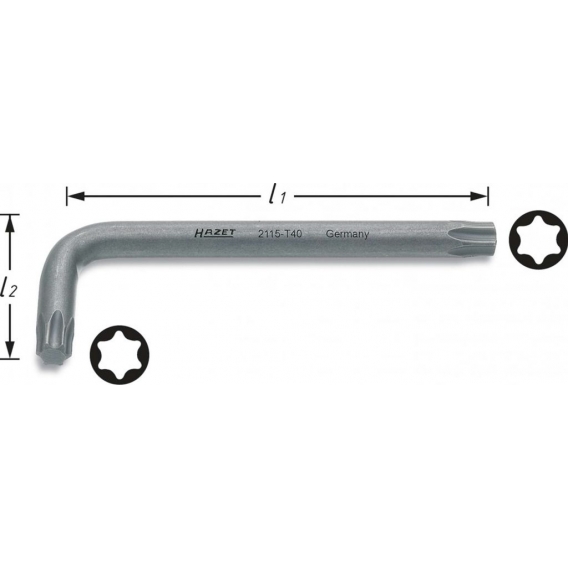 Hazet Torx-Winkelschraubendreher 2115-T15