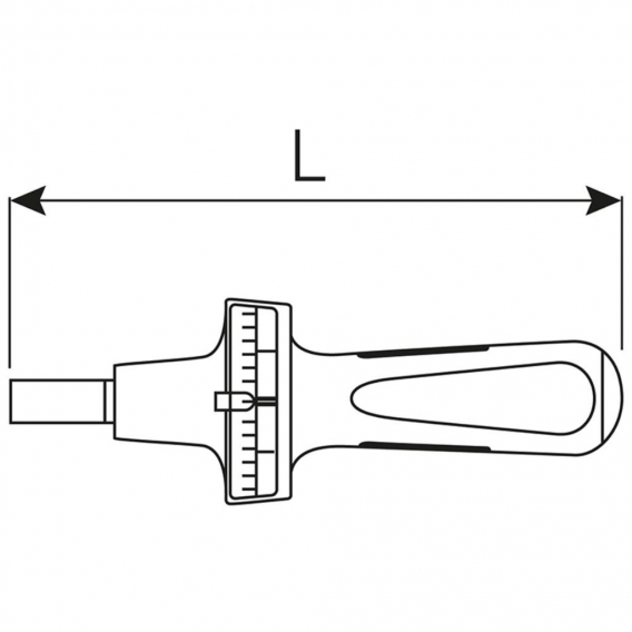 Stahlwille 760 Drehmomentschraubendreher TORSIOMETER, Größe 60, 120 - 600 cNm 51040060